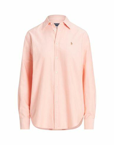 Polo Ralph Lauren Relaxed Fit Cotton Oxford Shirt Woman Shirt Salmon pink Cotton Cover