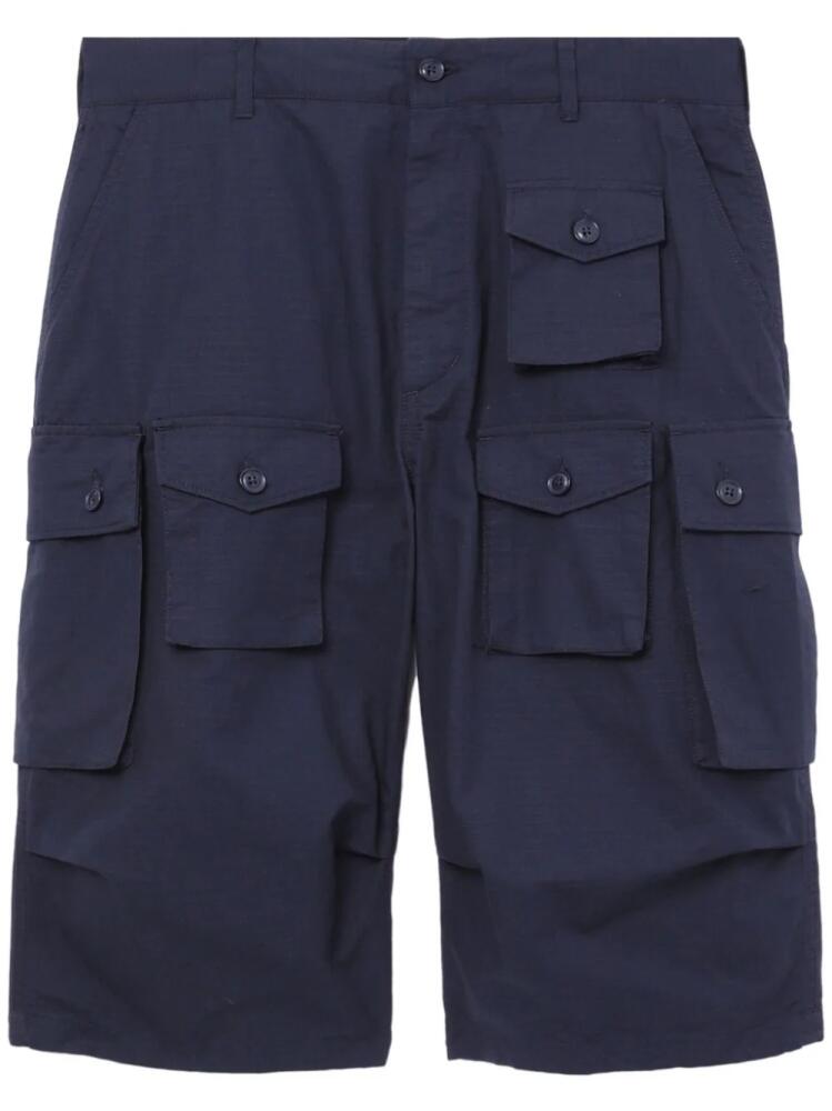 Engineered Garments cotton cargo shorts - Blue Cover