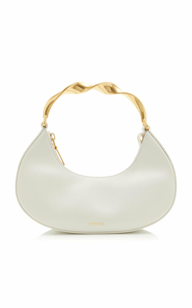 SIMKHAI - Nixi Twist Leather Top Handle Bag - White Cover