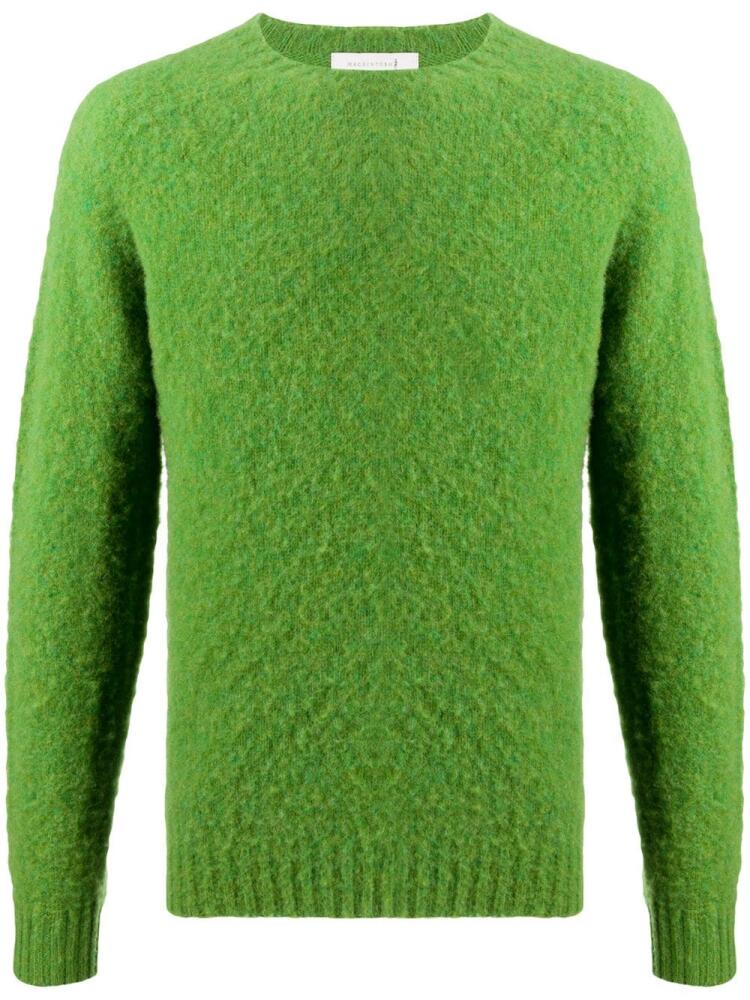 Mackintosh Hutchins crew-neck jumper - Green Cover