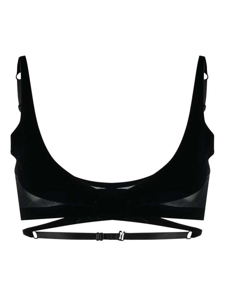 Wolford x Mugler Flock Shaping bra - Black Cover