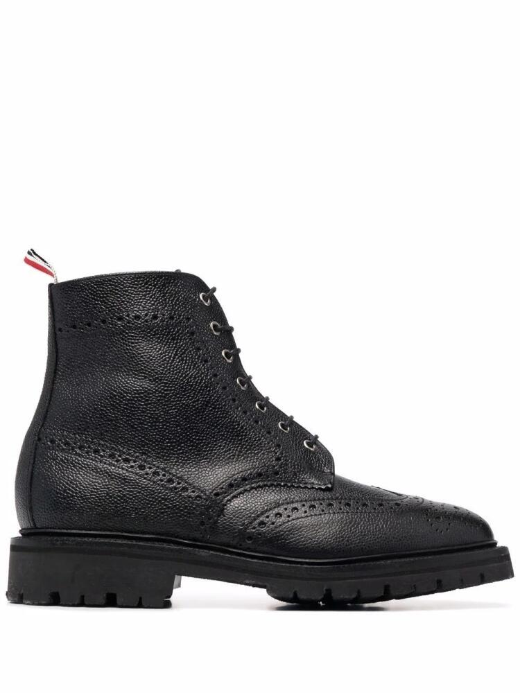 Thom Browne lace-up brogue boots - Black Cover