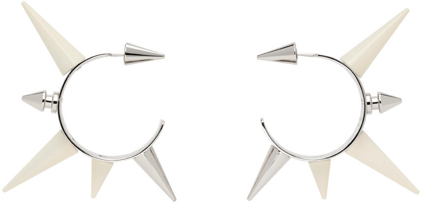 Acne Studios Silver Spike Earrings Cover