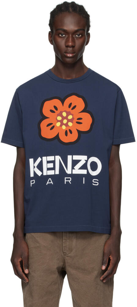 Kenzo Navy Kenzo Paris Boke Flower T-Shirt Cover