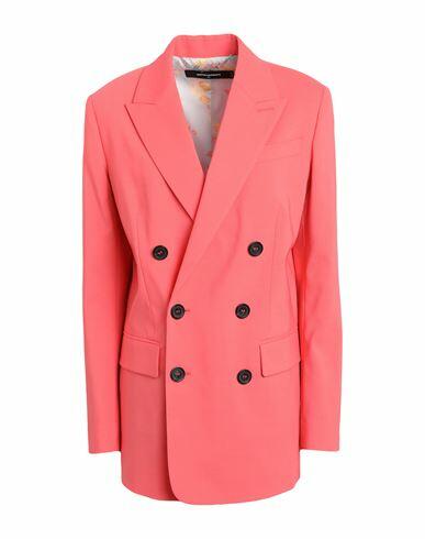 Dsquared2 Woman Blazer Salmon pink Polyester, Virgin Wool, Elastane Cover