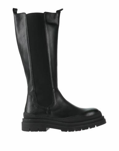 Ottod'ame Woman Boot Black Soft Leather Cover