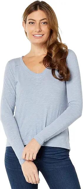 bobi Los Angeles Shoulder Seam Tee (Chambray) Women's Clothing Cover