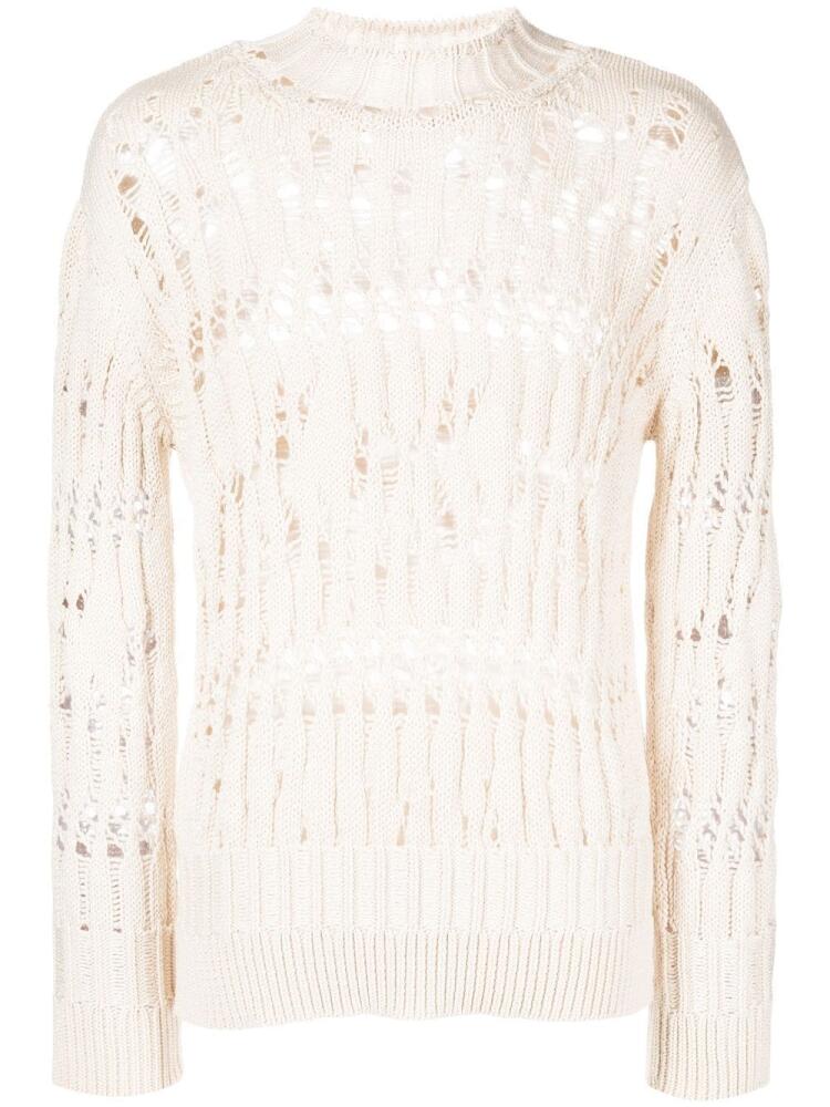 Namacheko clemens open-knit jumper - White Cover