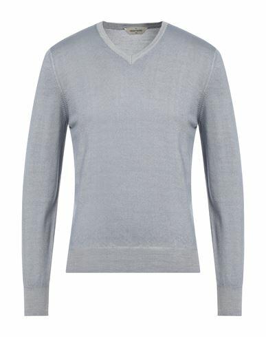 Gran Sasso Man Sweater Pastel blue Virgin Wool Cover