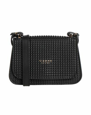 Visone Woman Cross-body bag Black Calfskin Cover