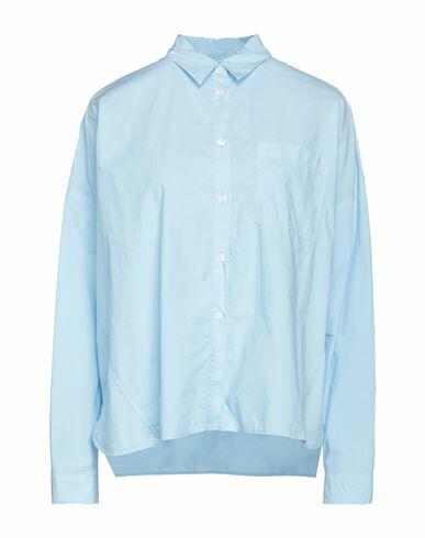 Bagutta Woman Shirt Sky blue Cotton Cover