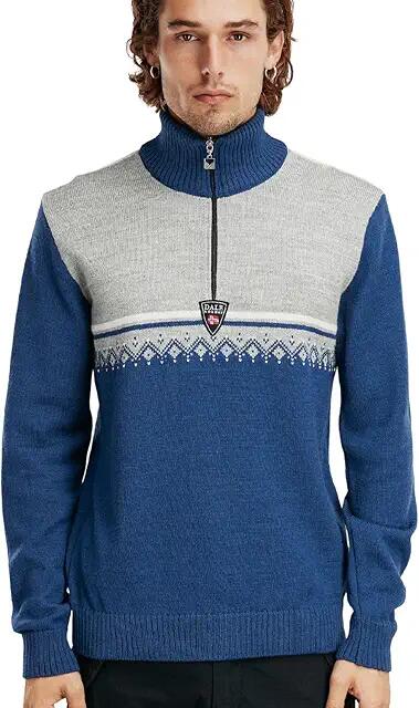 Dale of Norway Lahti Sweater (Indigo/Light Charcoal/Off-White) Men's Sweater Cover