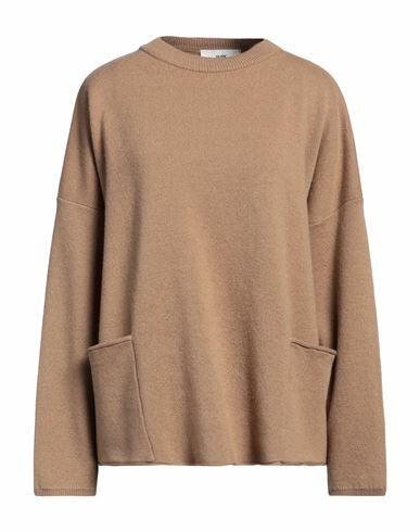 Solotre Woman Sweater Camel Wool Cover