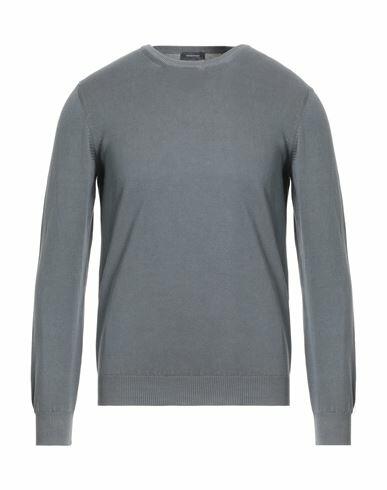 Rossopuro Man Sweater Grey Cotton Cover