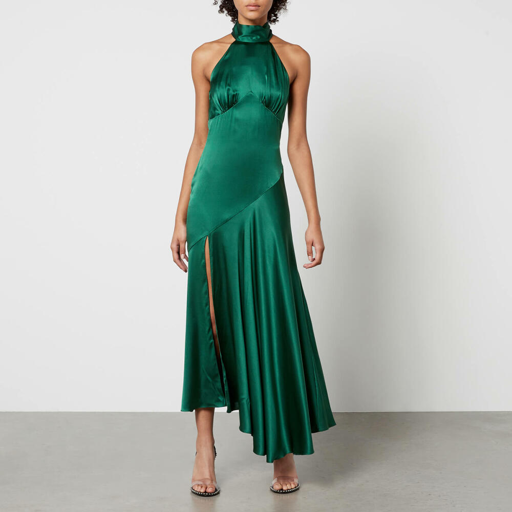 De La Vali Vivienne Satin Midi Dress Cover