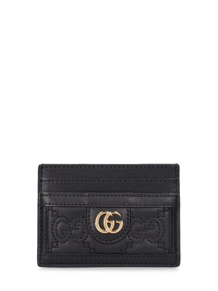 GUCCI Gg Matelassé Leather Card Case Cover