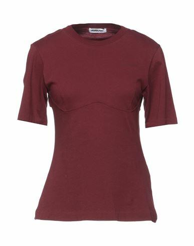 Ambush Woman T-shirt Burgundy Cotton Cover