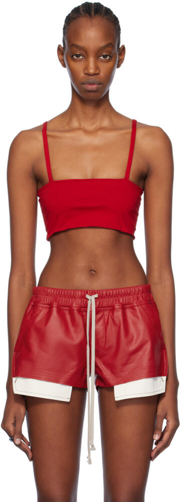 Rick Owens Red Bandeau Tank Top Cover