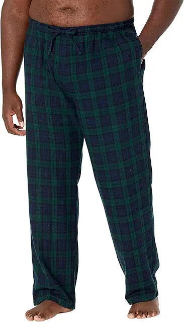 L.L.Bean Scotch Plaid Flannel Sleep Pants Tall (Black Watch Tartan) Men's Pajama Cover