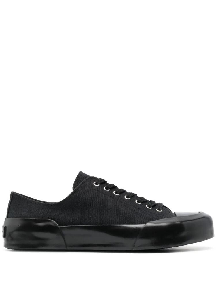 Jil Sander lace-up low-top sneakers - Black Cover