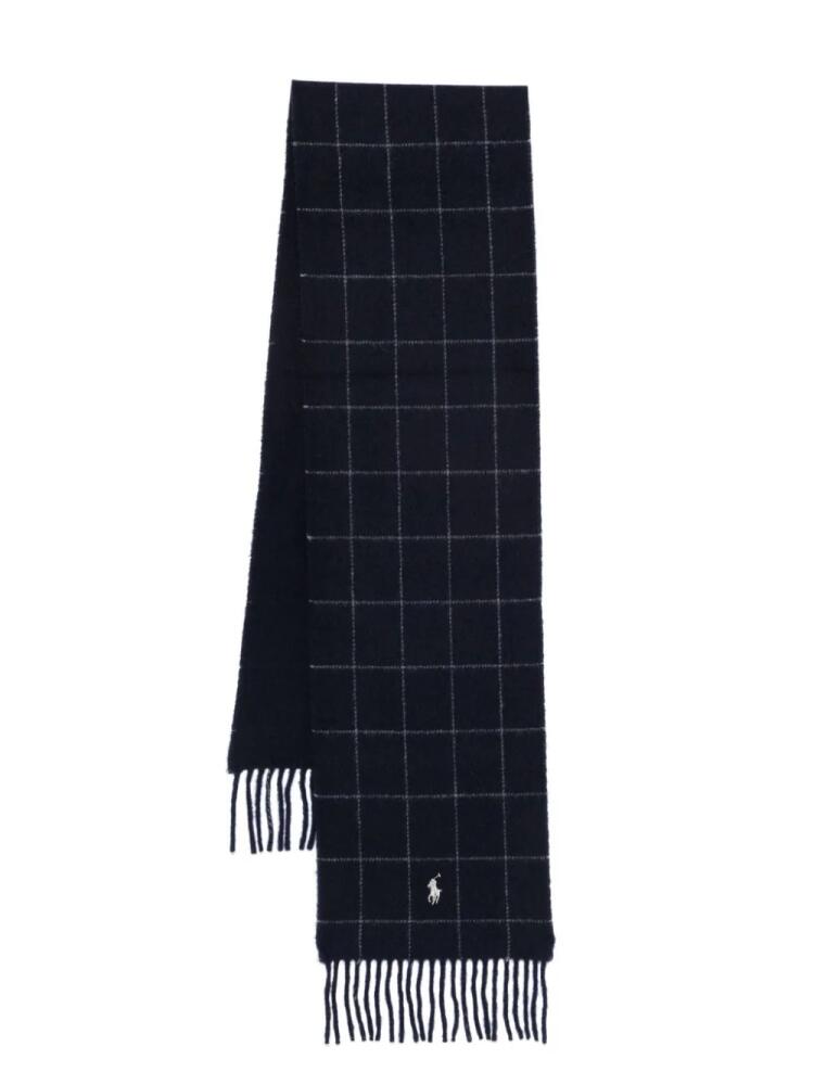 Polo Ralph Lauren checked scarf - Blue Cover