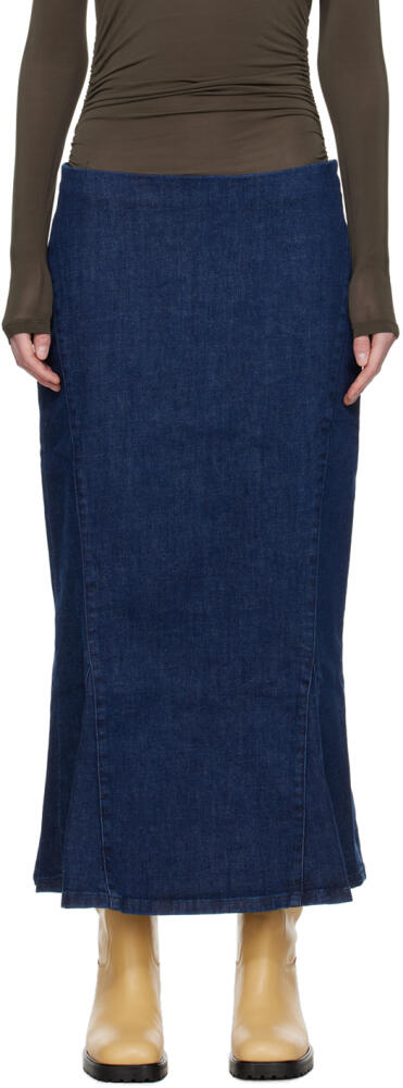 Paloma Wool Indigo Emanuel Denim Maxi Skirt Cover