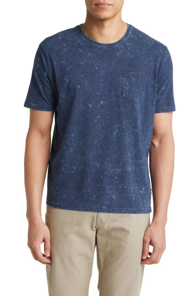 Stone Rose Acid Wash Pocket T-Shirt in Navy Cover