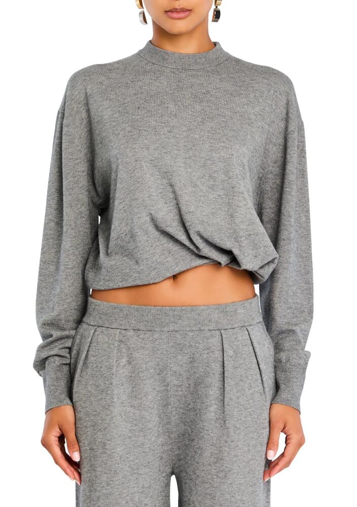 SER.O.YA Autumn Knit Sweater in Heathered Grey Cover