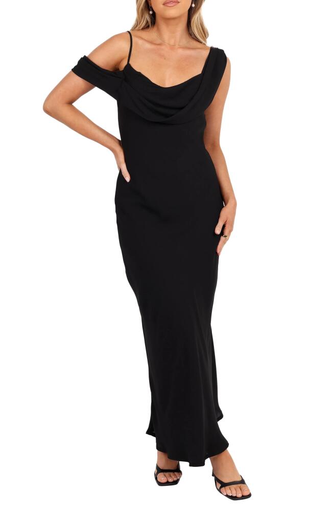 Petal & Pup Kamryn Cowl Neck Cocktail Dress in Black Cover