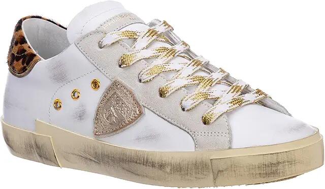 Philippe Model PRSX Low Sneaker (Veau Leo/Blanc) Women's Shoes Cover