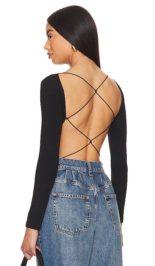 SANS FAFF Cross Back Bodysuit in Black Cover