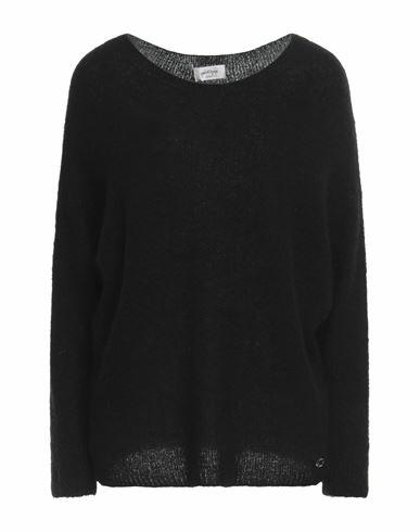 Ottod'ame Woman Sweater Black Polyamide, Acrylic, Wool, Mohair wool, Elastane Cover