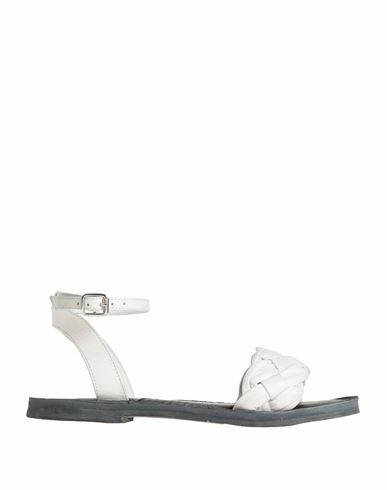 Cafènoir Woman Sandals White Soft Leather Cover