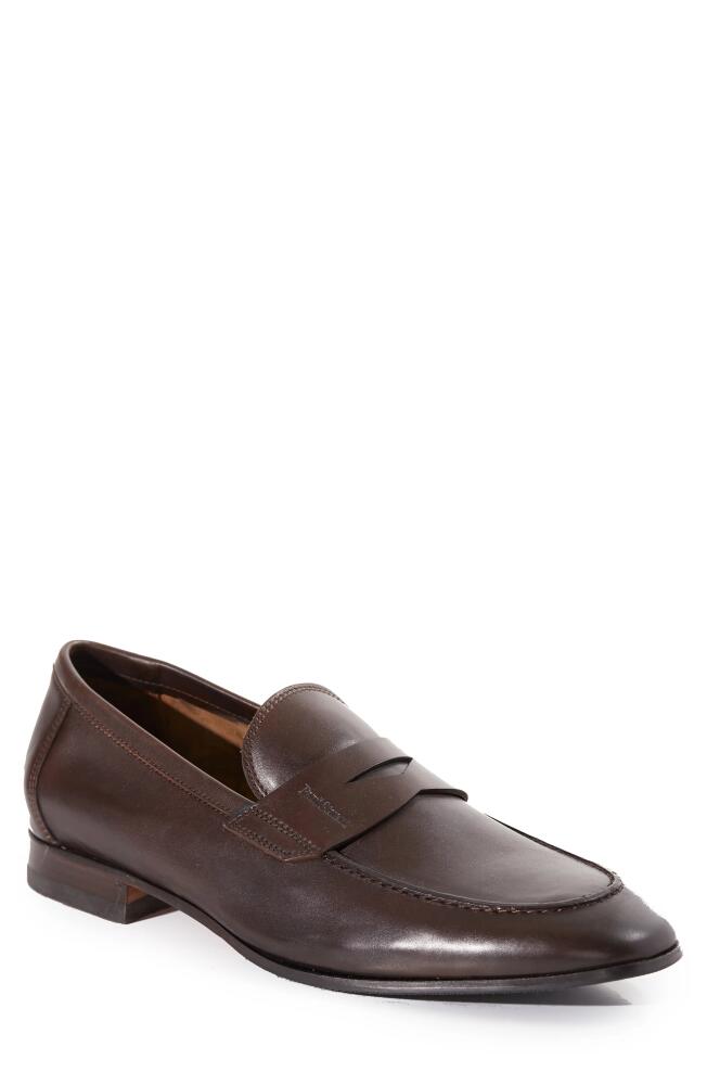 Paul Stuart Harlan Penny Loafer in Brown Leather Cover