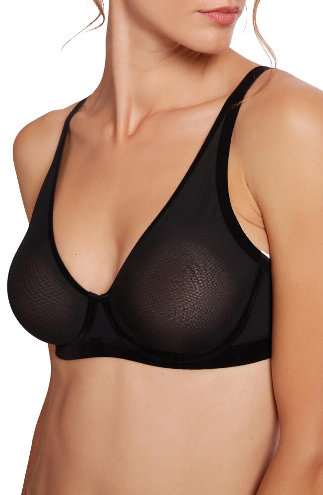 Wolford Tulle Underwire T-Shirt Bra in Black Cover