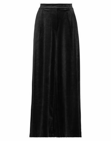 Virginia Bizzi Woman Pants Black Polyester, Elastic fibres Cover