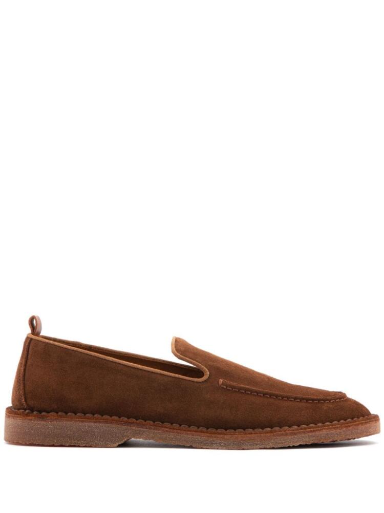 Buttero Argentario slip-on suede loafers - Brown Cover