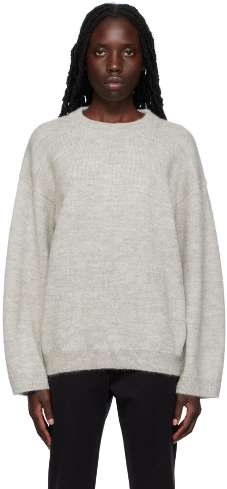 TOTEME Gray Crewneck Sweater Cover