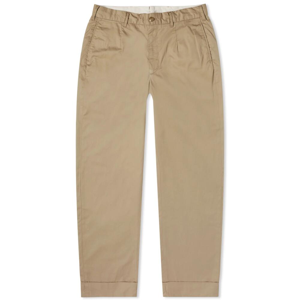 Engineered Garments Men's Andover Pants in Khaki High Count Twill Cover