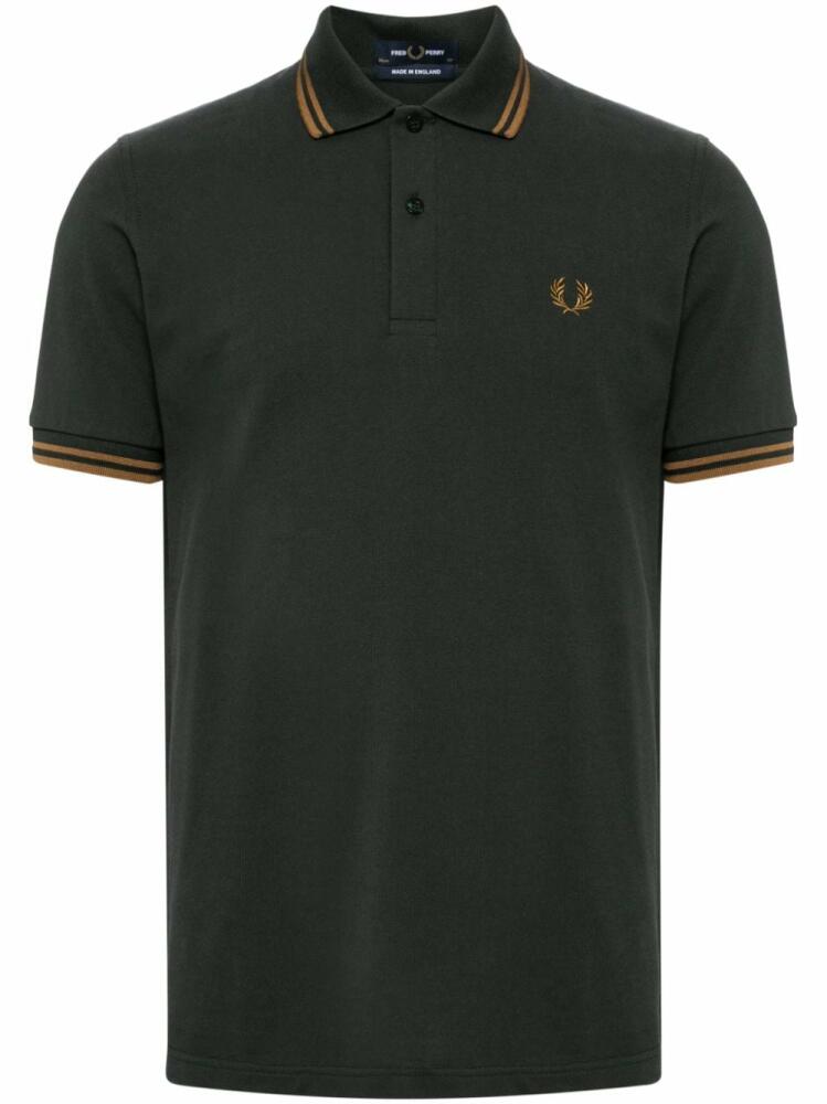 Fred Perry logo-embroidered cotton polo shirt - Green Cover