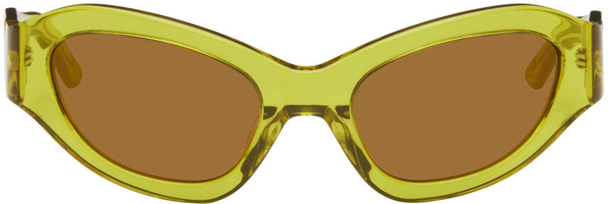 Eckhaus Latta SSENSE Exclusive Yellow 'The Bug' Sunglasses Cover