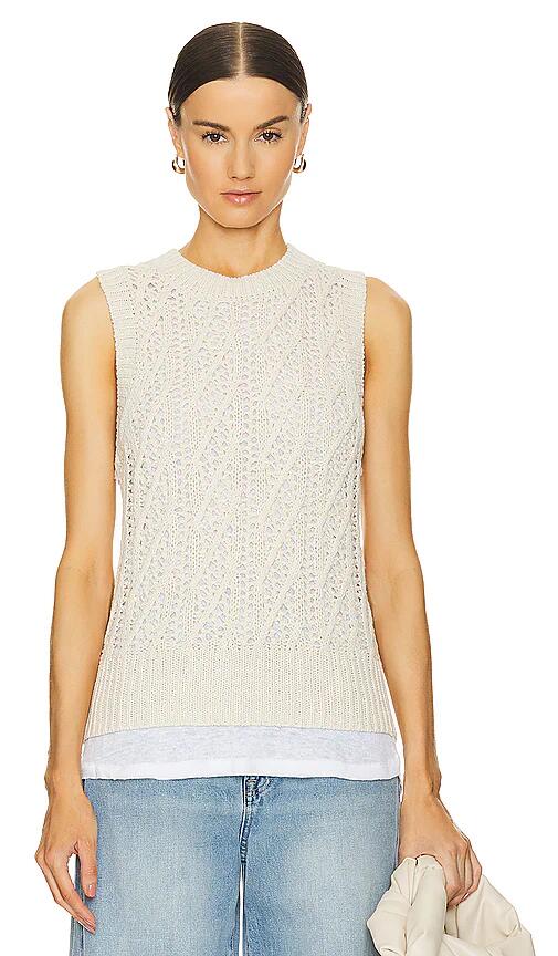 Brochu Walker Otto Layered Tank in Cream Cover