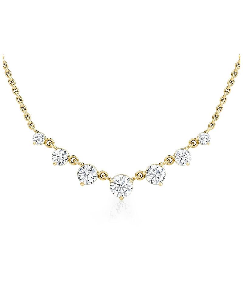 Vrai Linked Lab-Grown Diamond Tennis Necklace, .85ctw Round Brilliant Lab Grown Diamonds Cover