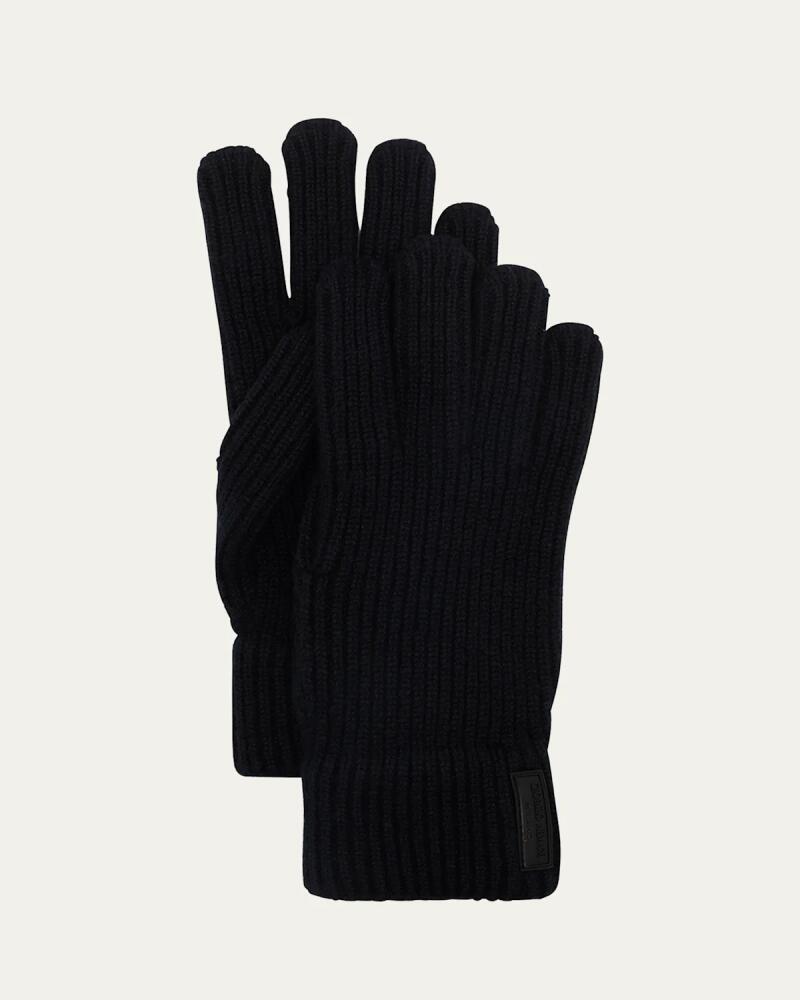 Giorgio Armani Men's Ribbed Cashmere Gloves Cover