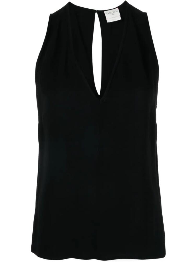 Forte Forte V-neck sleeveless top - Black Cover