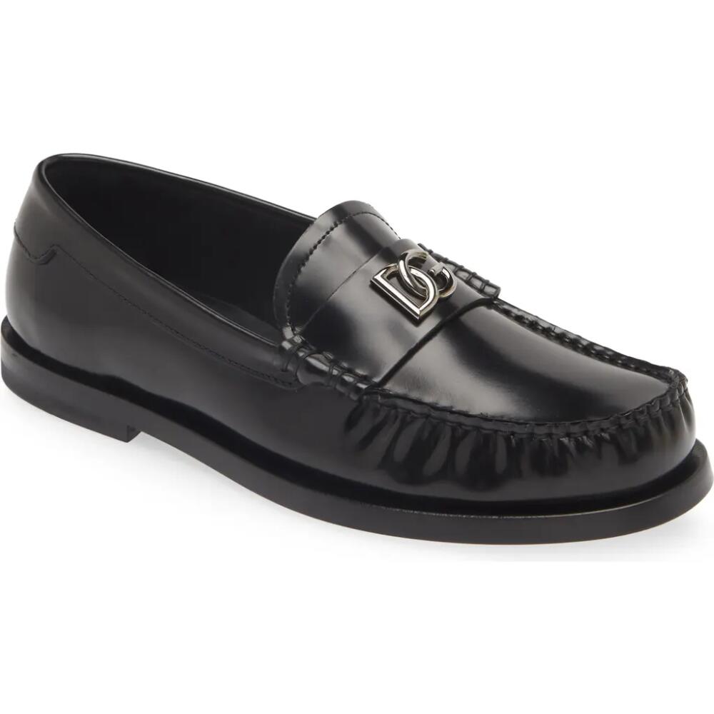 Dolce&Gabbana Logo Moc Toe Loafer in Nero Cover