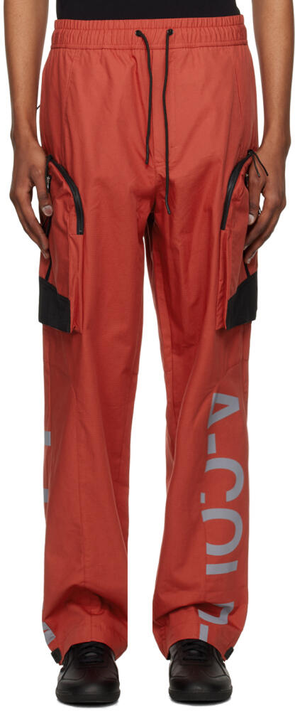 A-COLD-WALL* Red Overset Tech Cargo Pants Cover