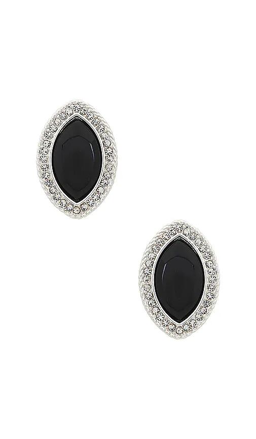 Heaven Mayhem Le Noir Earrings in Metallic Silver Cover