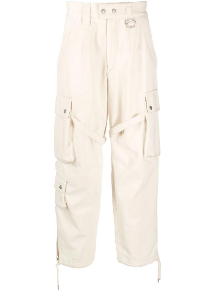 MARANT Eusebio cotton cargo pants - Neutrals Cover