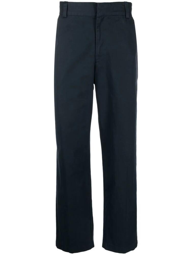 Vince pressed-crease four-pocket straight-leg trousers - Blue Cover